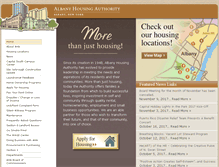 Tablet Screenshot of albanyhousing.org